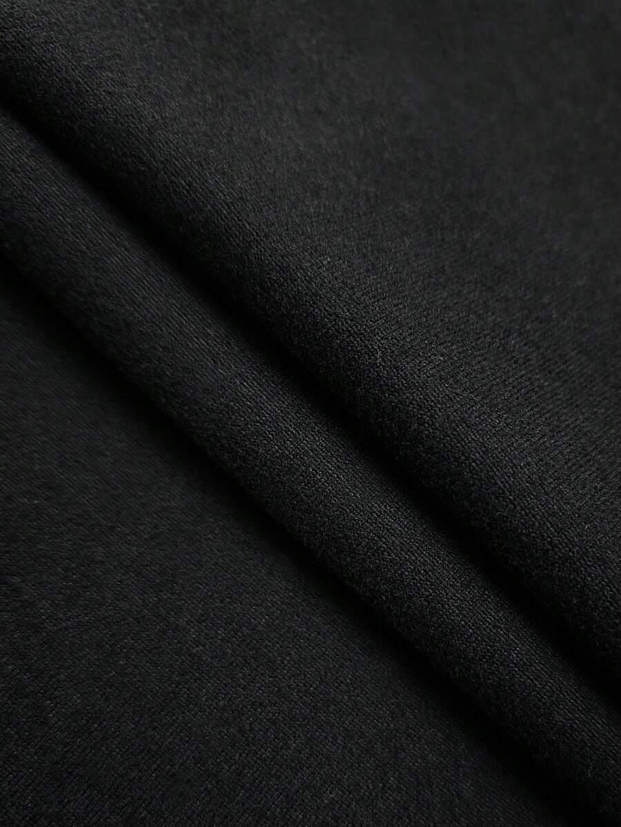 HUTENER CZARNE SPODNIE CAPRI CASUAL WIĄZANIE S06__46