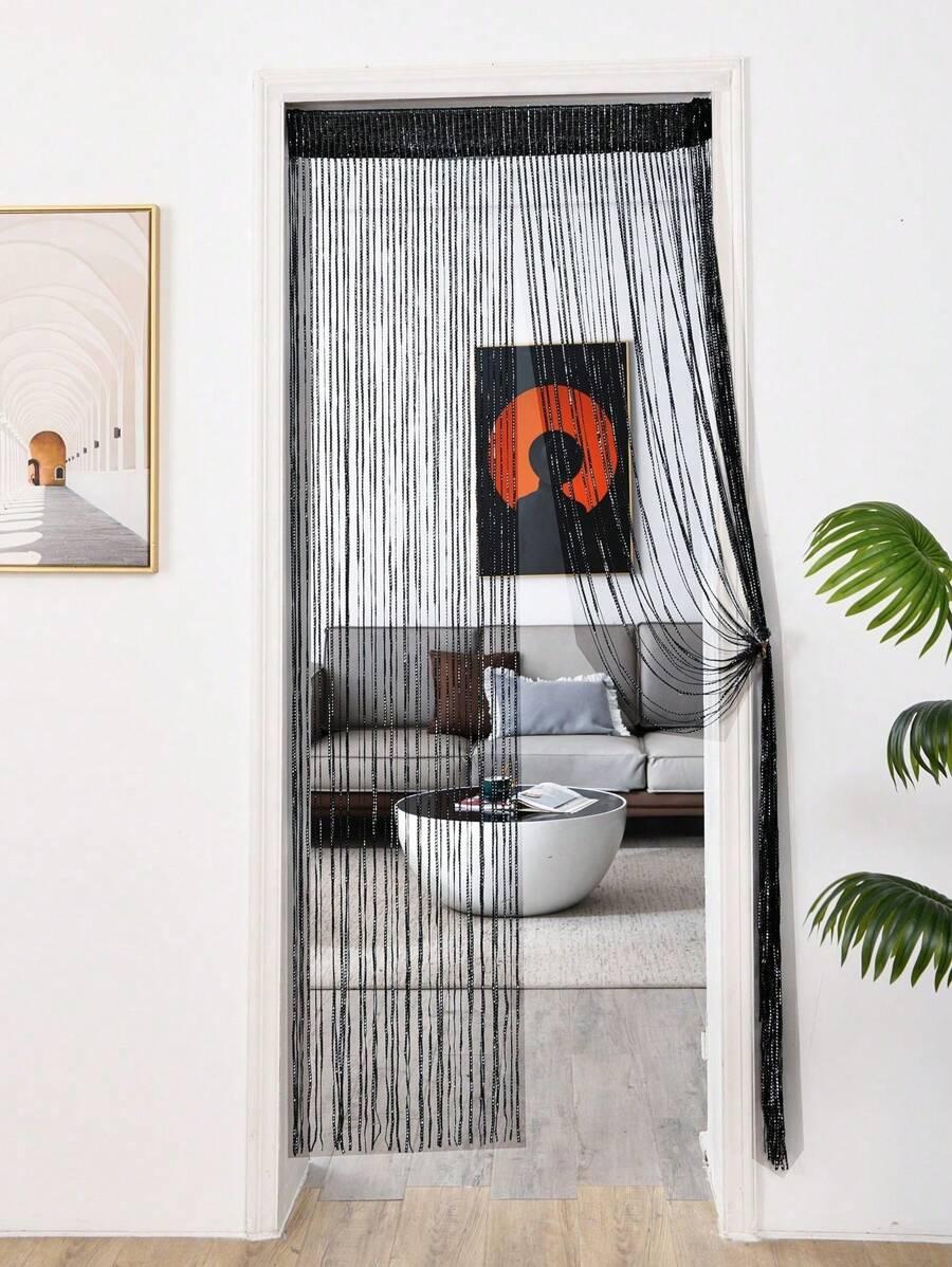 SHEIN ZŁOTA ZASŁONKA FRĘDZLE 1-SZT S07__100X200CM