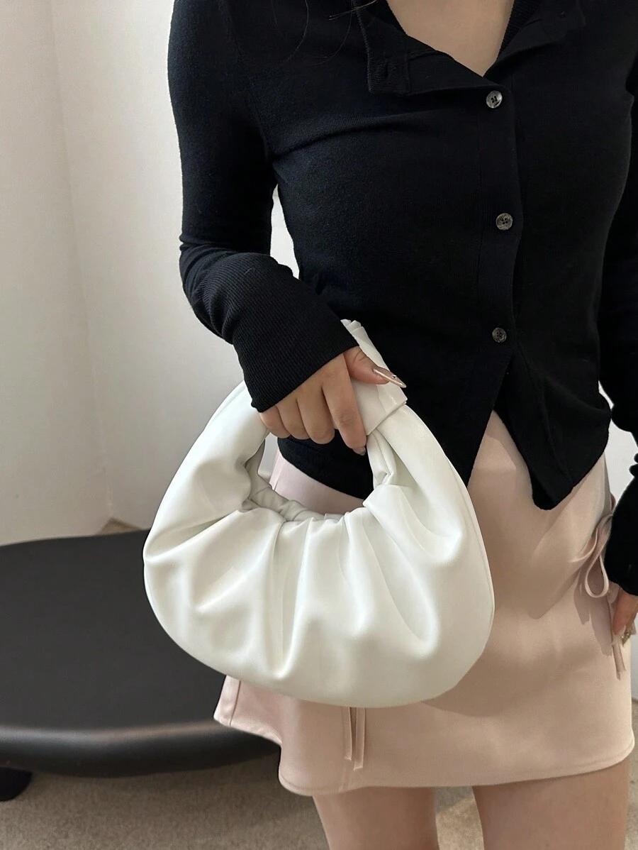 SHEIN BIAŁA TOREBKA MARSZCZENIE S07__29X1X29
