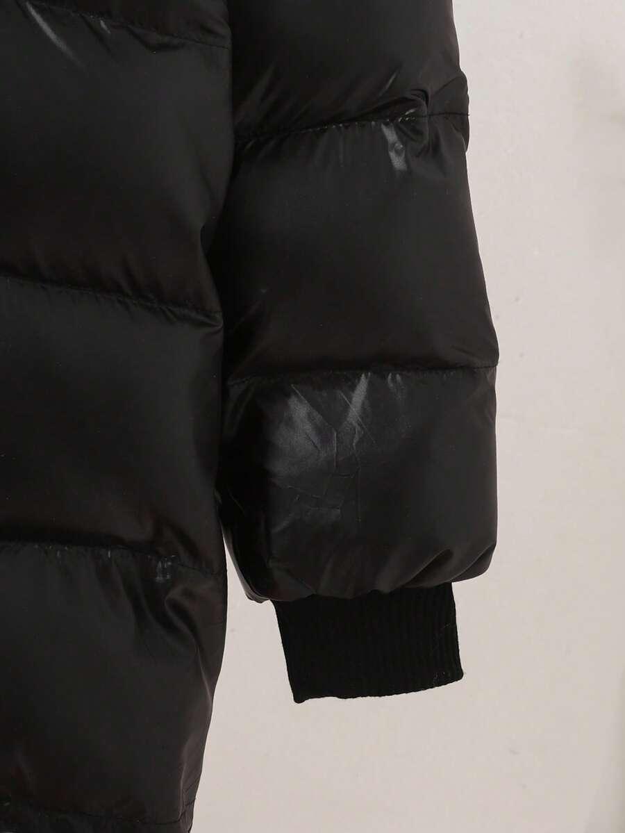 SHEIN CZARNA PIKOWANA KURTKA W01__134/140