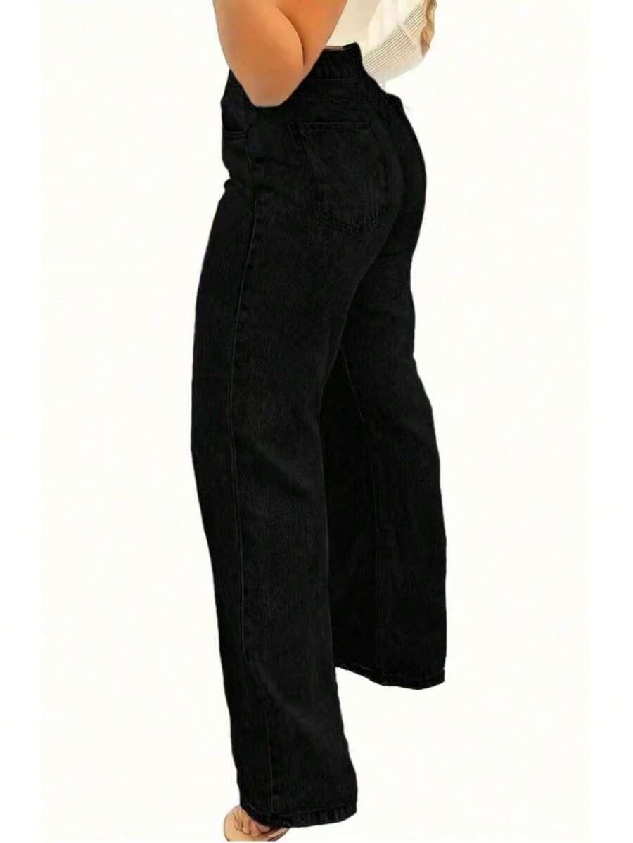 SHEIN CZARNE SPODNIE JEANS S06__XXL