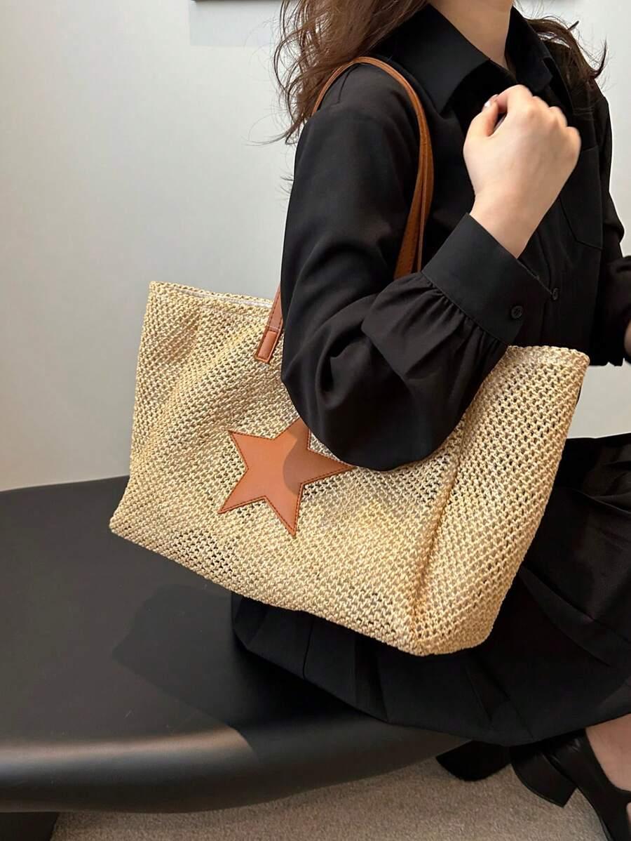 SHEIN PLECIONA TOREBKA PLAŻOWA S07__26,5X38,5CM