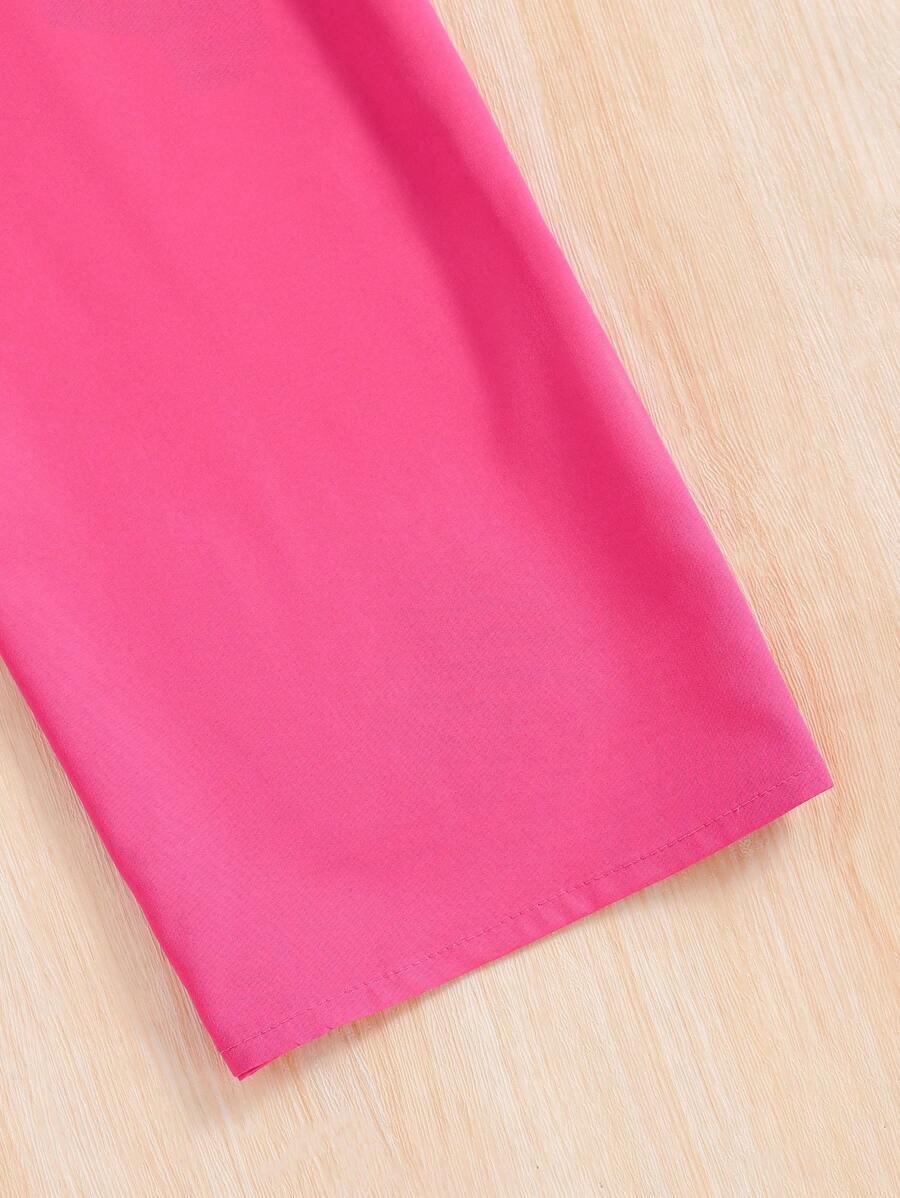 SHEIN RÓŻOWY KOMBINEZON FALBANY S06__122-128