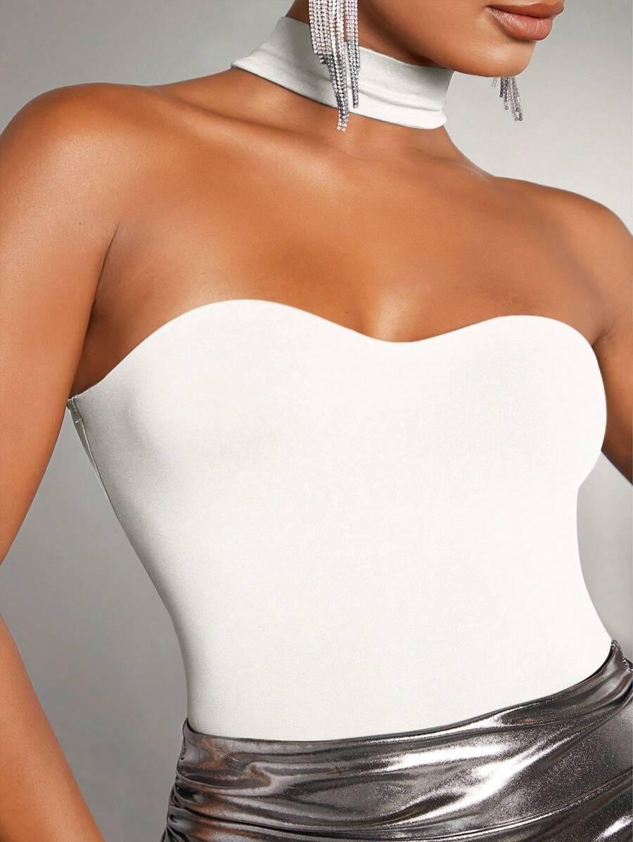 SHEIN BIAŁE BODY ODKRYTE RAMIONA S09__XS