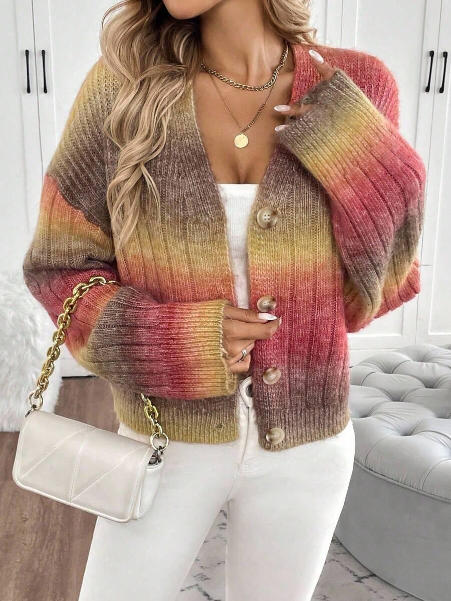 EMERY ROSE ROZPINANY DZIANINOWY SWETER S06__S