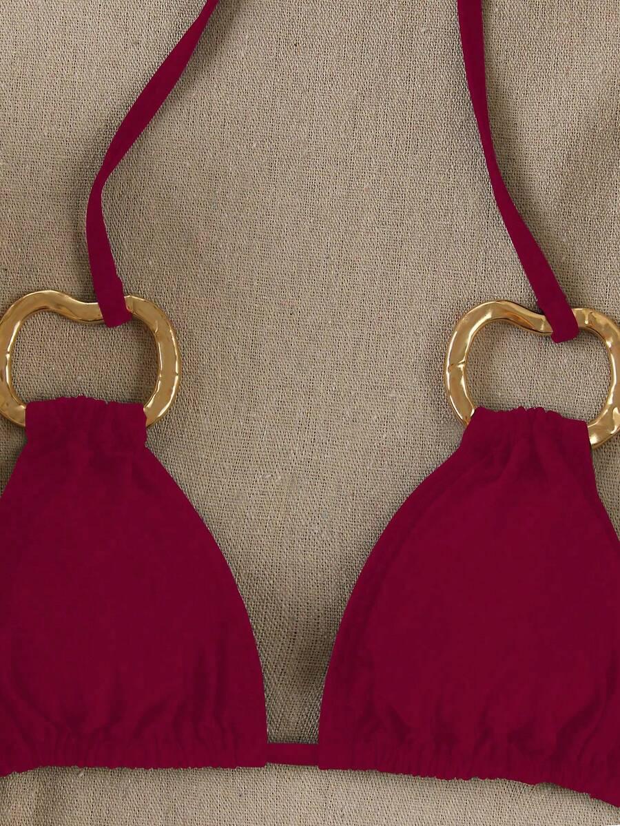 SHEIN DWUCZĘŚCIOWY STRÓJ KĄPIELOWY S09__L