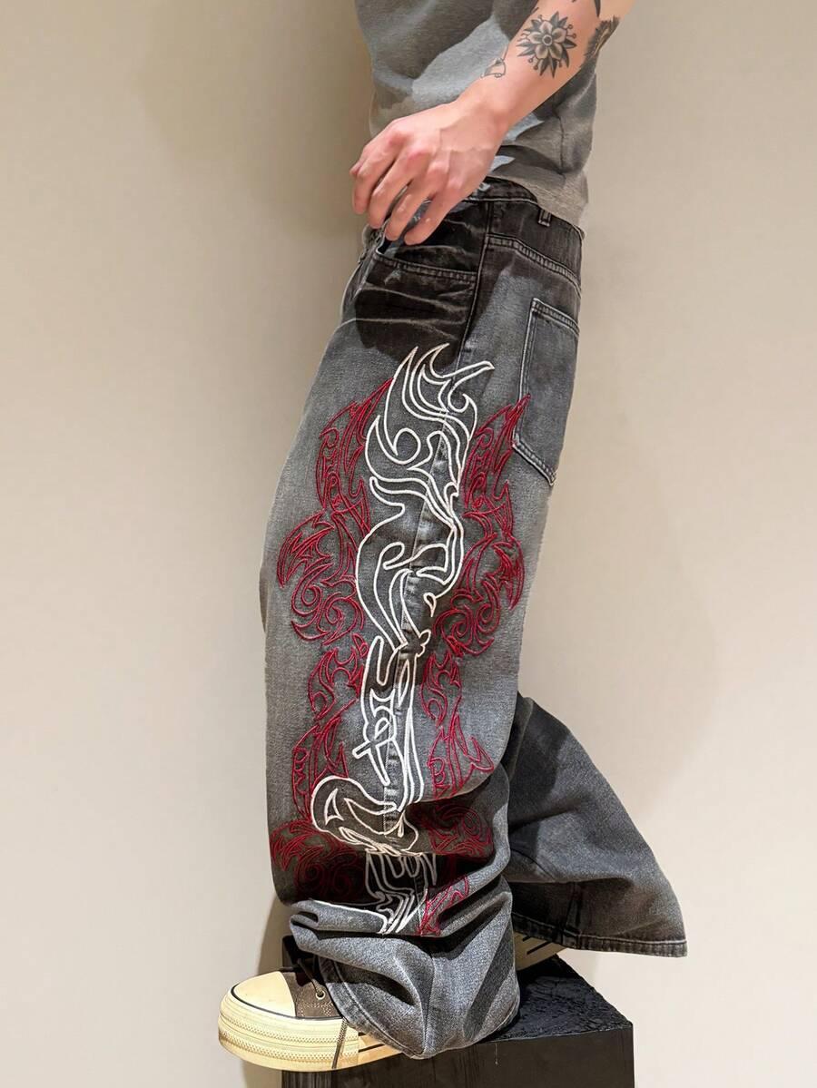 SHEIN SZARE SPODNIE JEANS S06__L