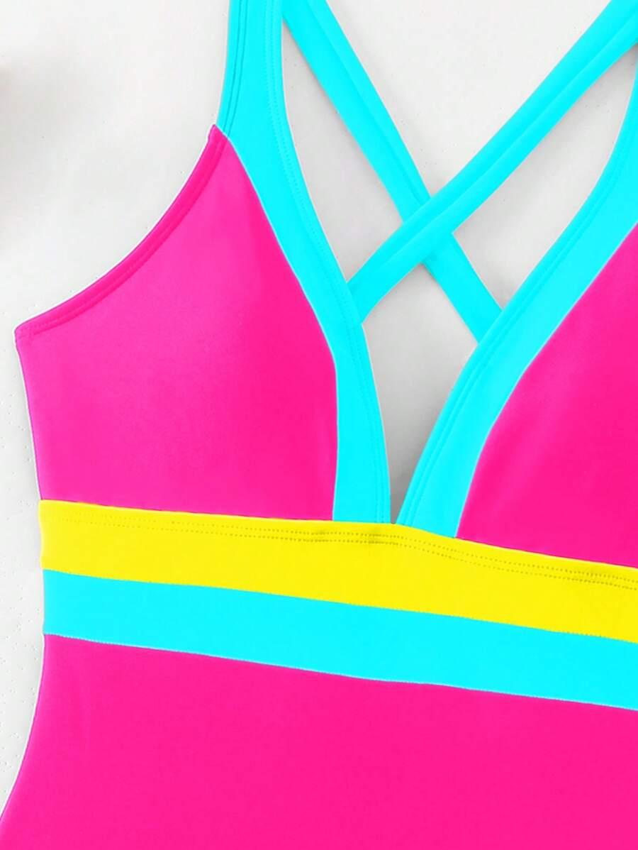 SHEIN JEDNOCZĘŚCIOWY STRÓJ KĄPIELOWY S09__L