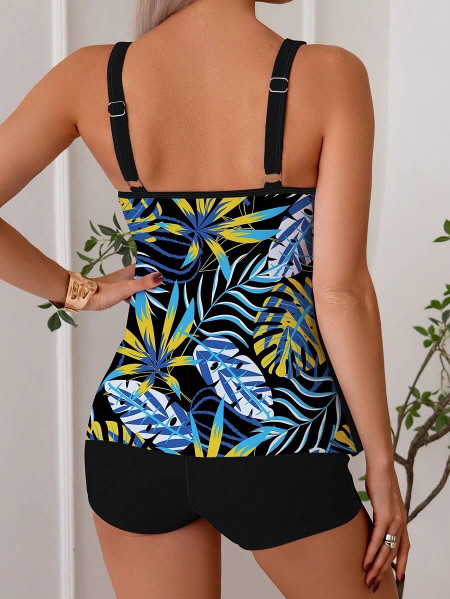 SHEIN DWUCZĘŚCIOWY STRÓJ KĄPIELOWY WZÓR S09__M