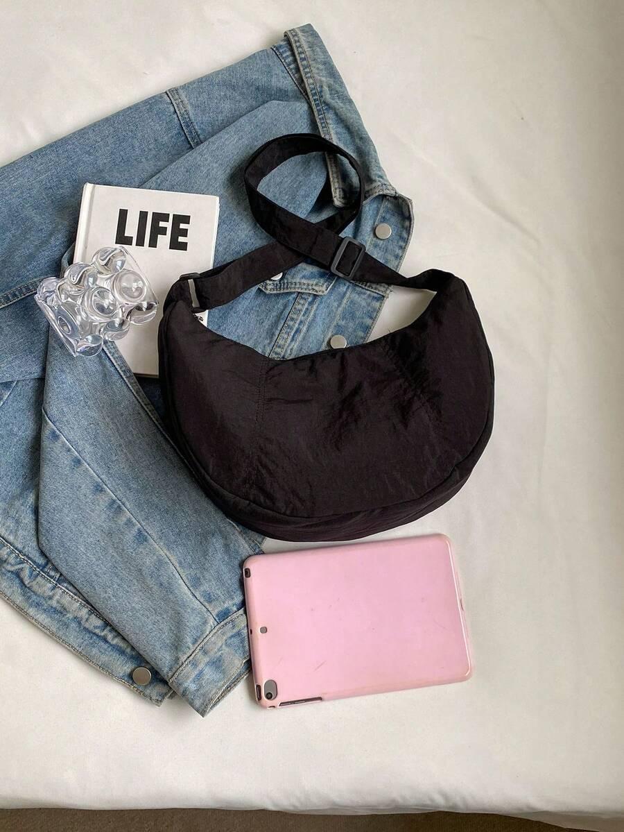SHEIN CZARNA TORBA ZAMEK S07__19X31