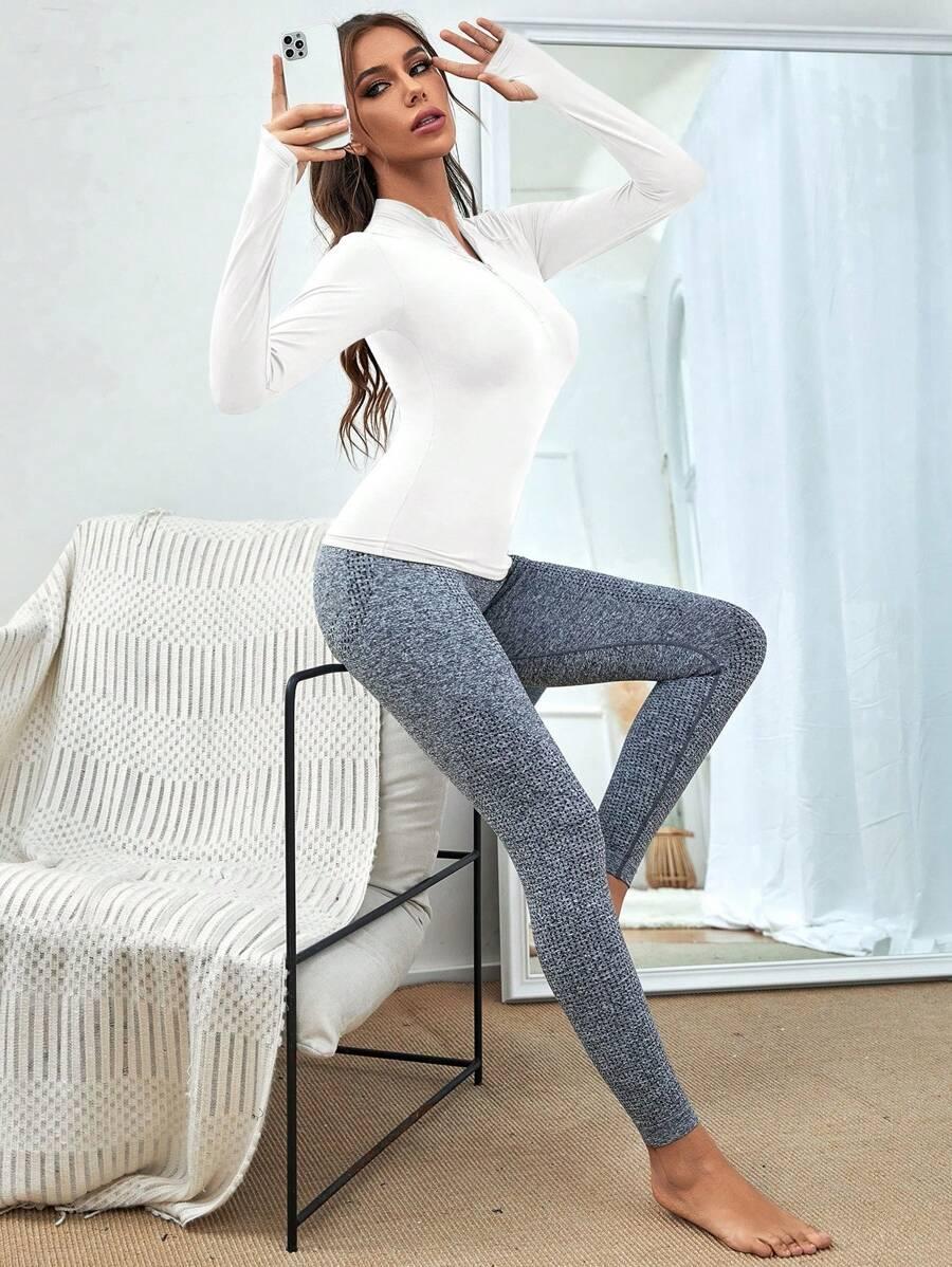 SHEIN BIAŁA BLUZKA DŁUGI RĘKAW S06__L