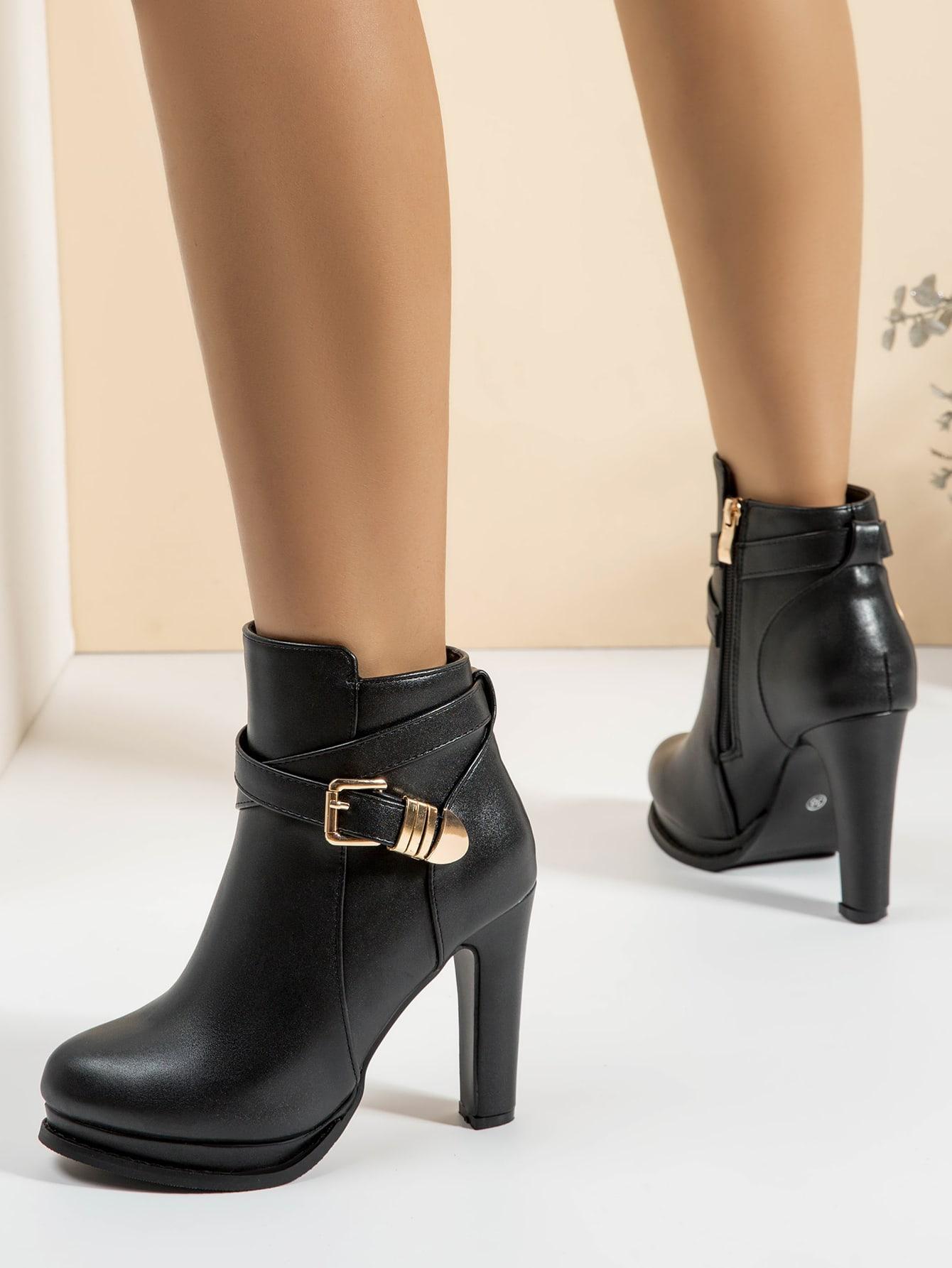 SHEIN CZARNE BOTKI NA OBCASIE W01__38