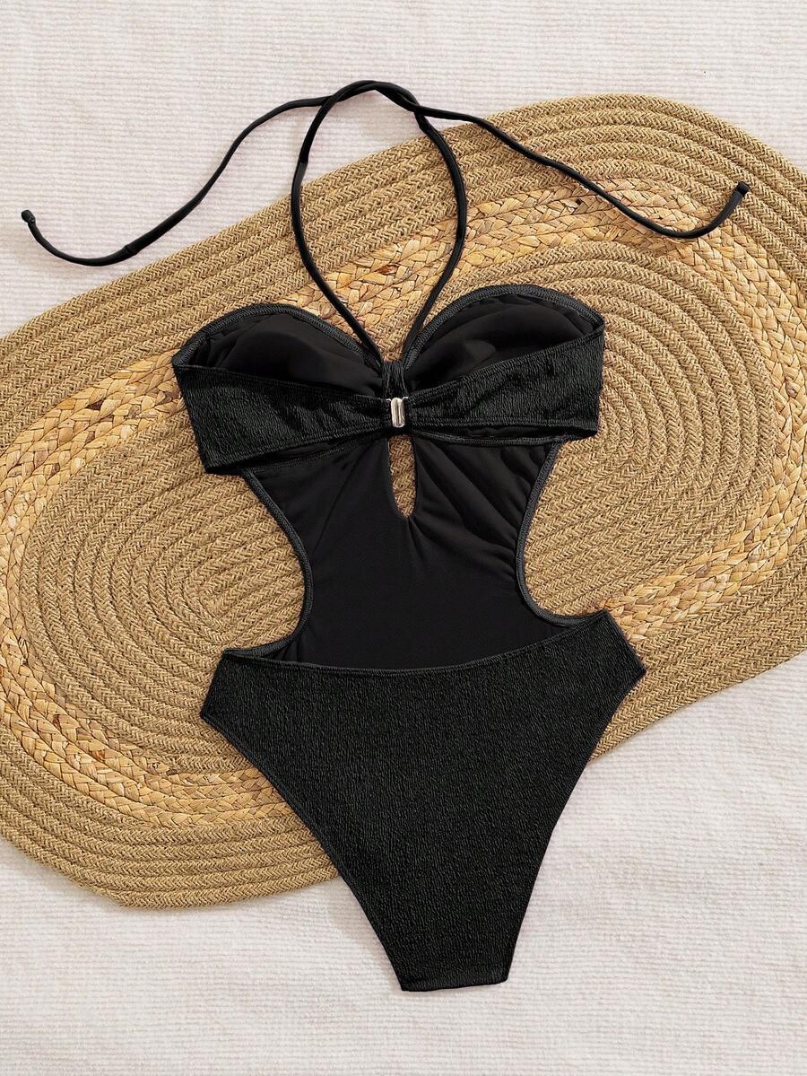 SHEIN JEDNOCZĘŚCIOWY STRÓJ KĄPIELOWY S09__L