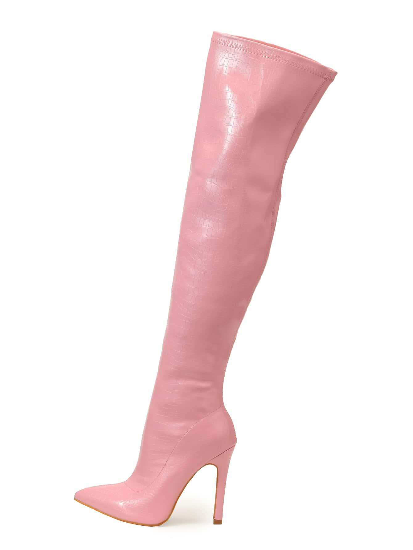 SHEIN RÓŻOWE KOZAKI OBCAS W01__40,5