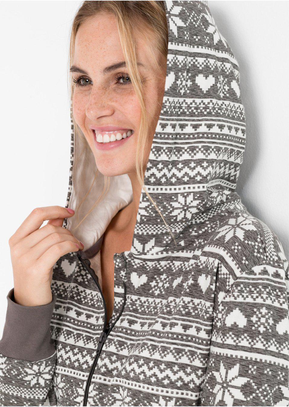 SZARA PIŻAMA ONESIE BDD__52/54