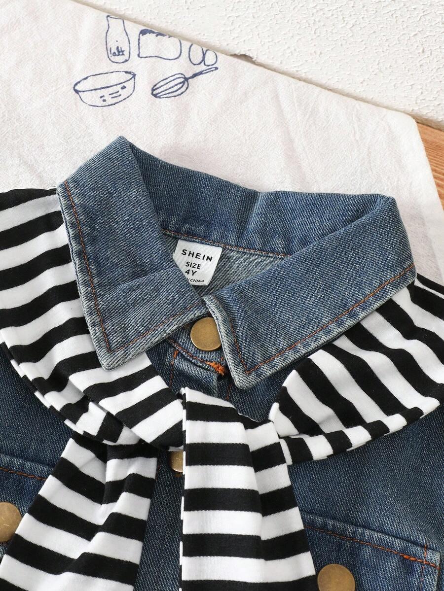 SHEIN NIEBIESKA SUKIENKA JEANS 104-110