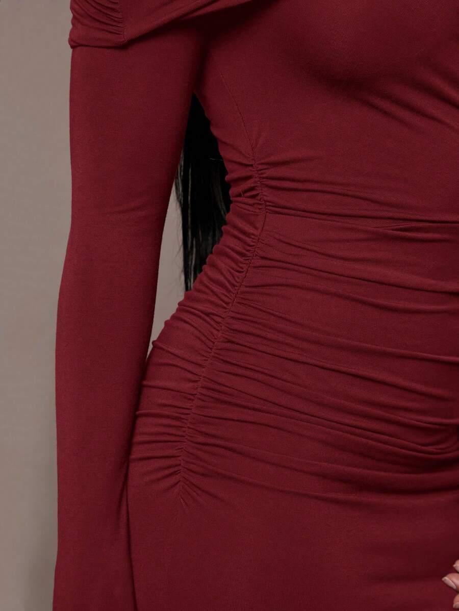 SHEIN MAXI ASYMETRYCZNA SUKIENKA S06__S
