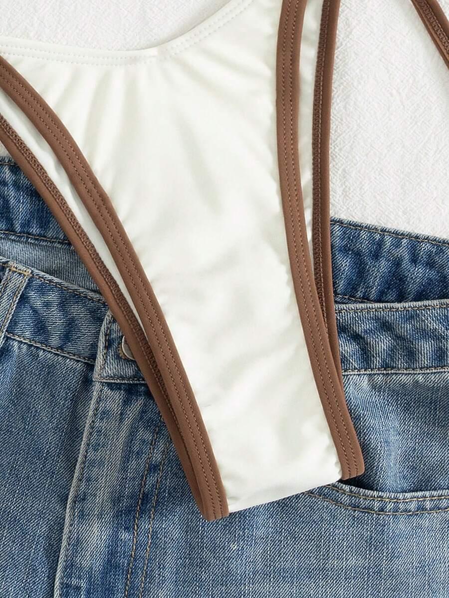 SHEIN DWUCZĘŚCIOWY STRÓJ KĄPIELOWY BIKINI S09__XS
