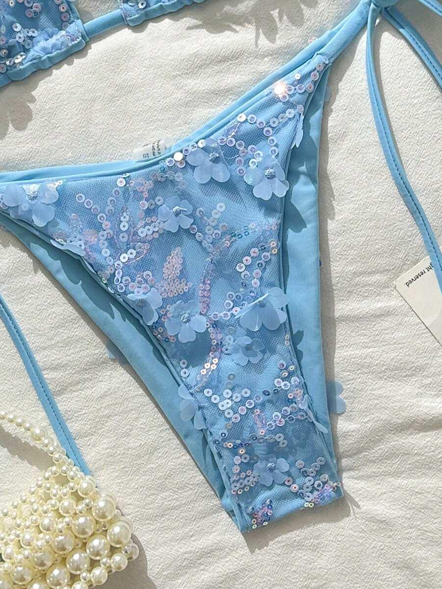 SHEIN DWUCZĘŚCIOWY KOSTIUM KĄPIELOWY BIKINI S09__XXS