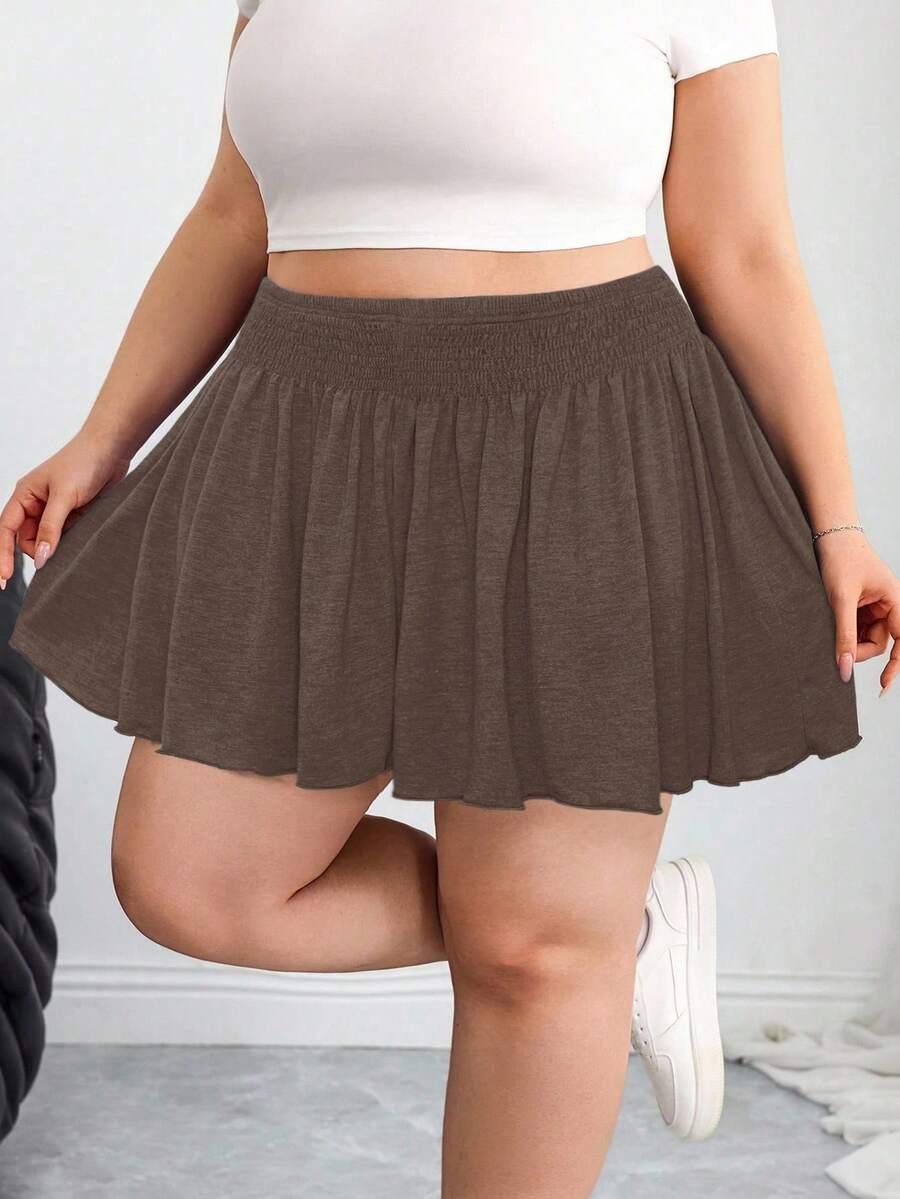 SHEIN BRĄZOWE SPODENKI CASUAL S09__54