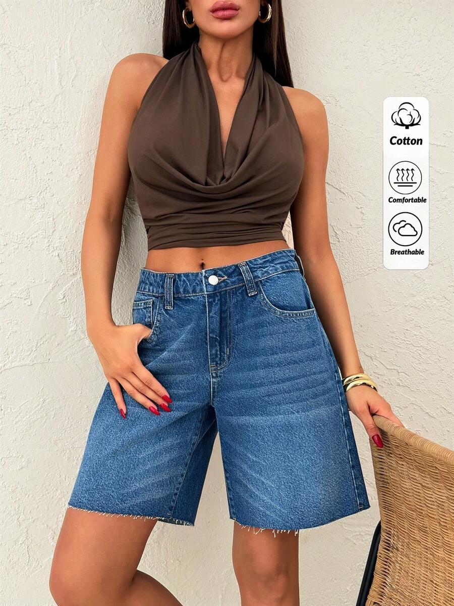 SHEIN NIEBIESKIE SPODENKI JEANS S06__M