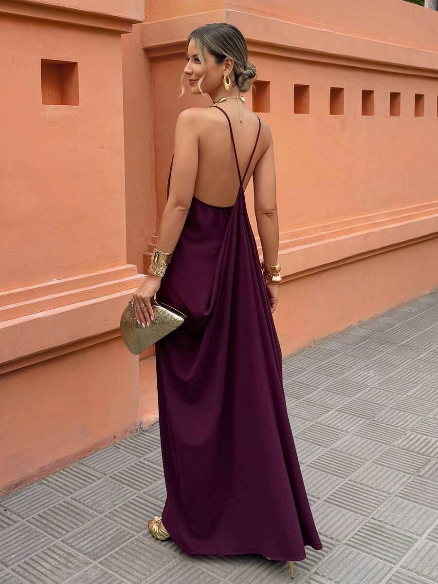 SHEIN BORDOWA MAXI SUKIENKA S06__M
