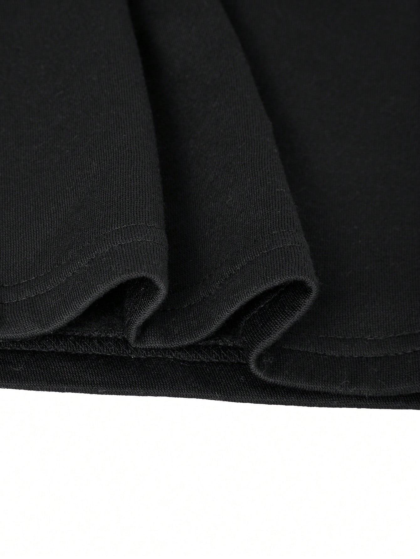 SHEIN CZARNY KOMBINEZON DŁUGI RĘKAW S06__140-146