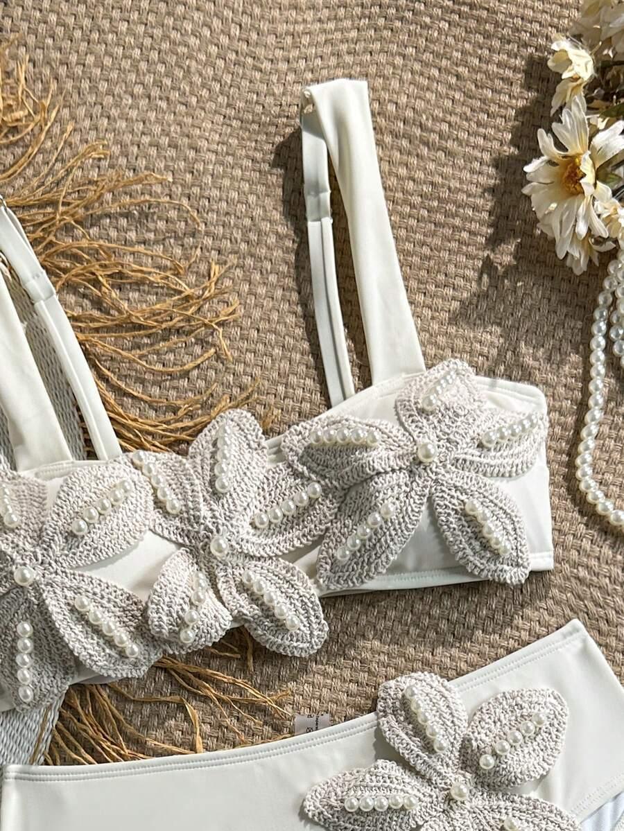 SHEIN DWUCZĘŚCIOWY STRÓJ KĄPIELOWY S09__L