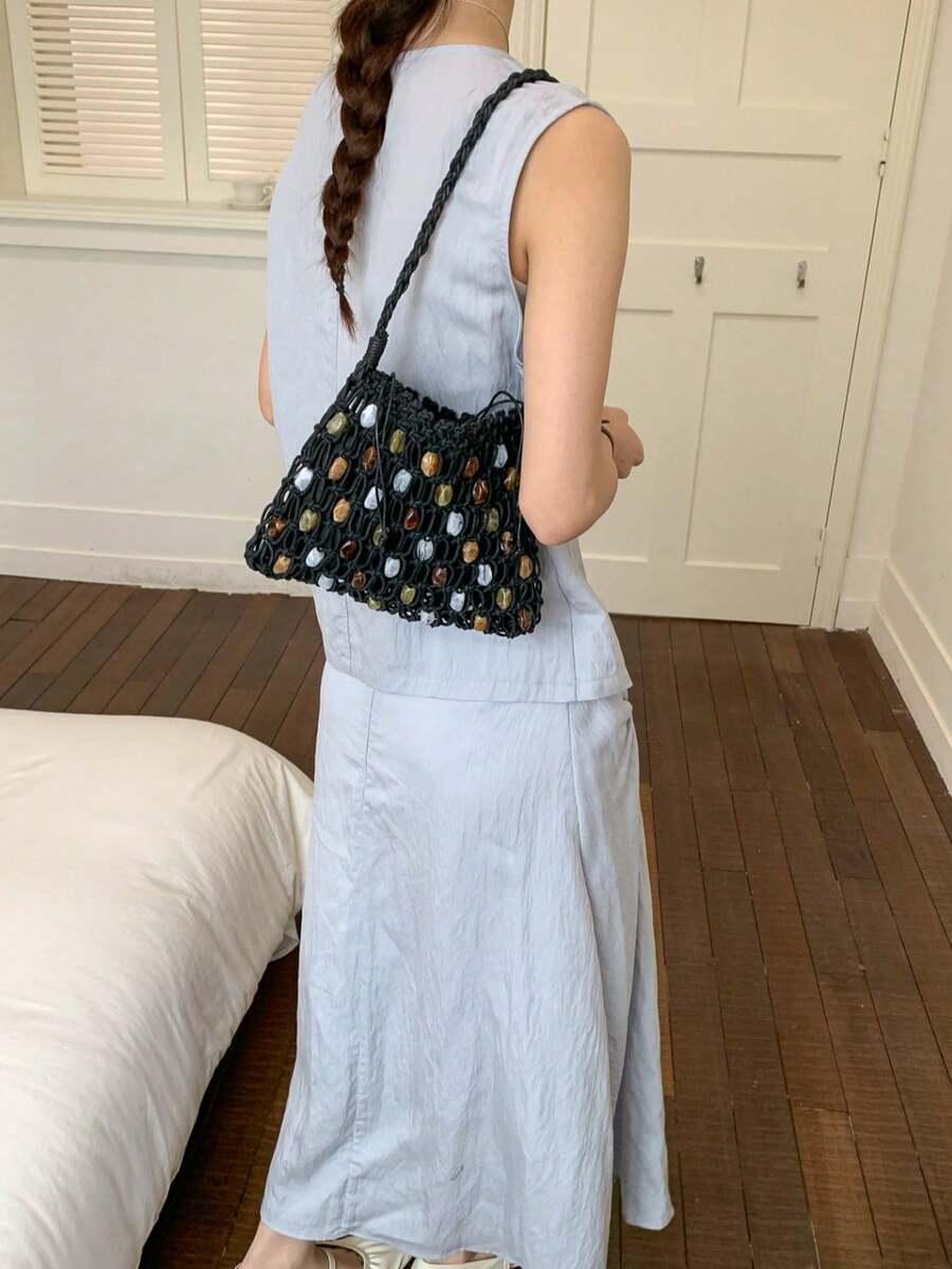 SHEIN AŻUROWA TOREBKA NA RAMIĘ S07__24X17