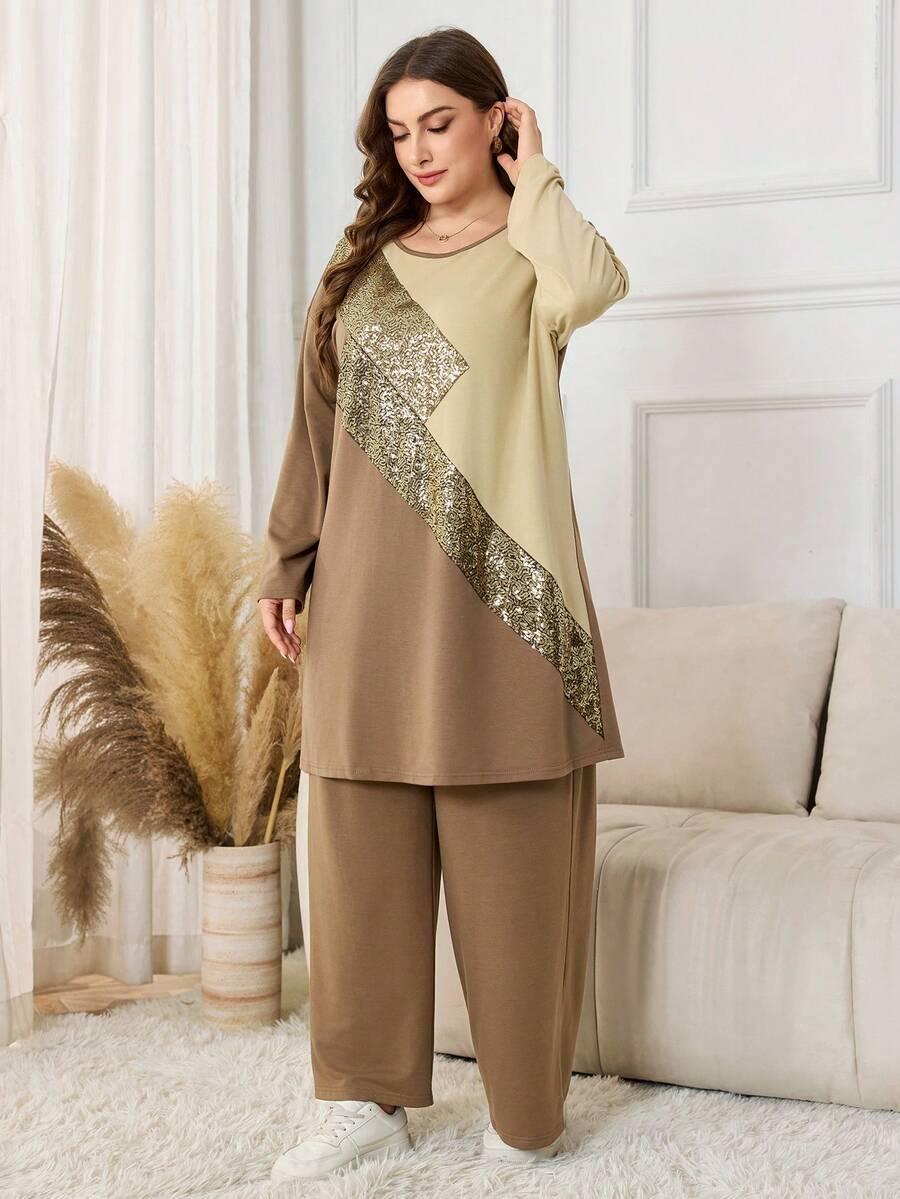 SHEIN BLUZKA SPODNIE KOMPLET S06__46