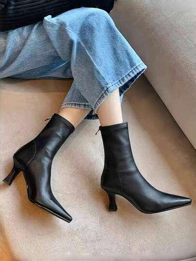 SHEIN CZARNE BOTKI OBCAS W01__40,5