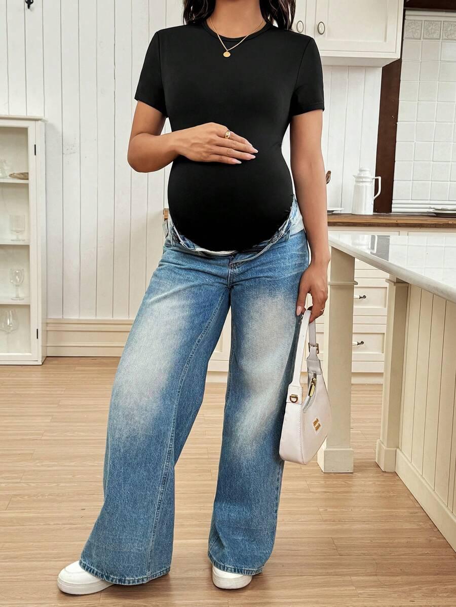 SHEIN CZARNE CIĄŻOWE BODY S06__S