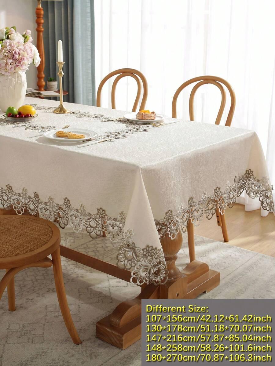 SHEIN BEŻOWY OBRUS ZDOBIENIE S07__60X60