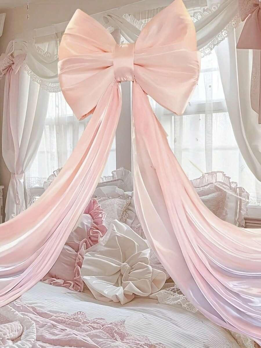 SHEIN RÓŻOWA KOKARDA DEKORACJA S07__33X49
