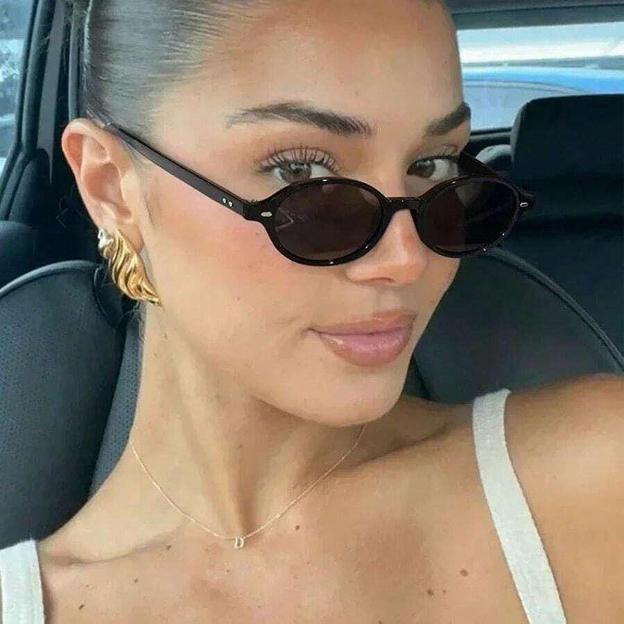 SHEIN CZARNE OKULARY PRZECIWSŁONECZNE S07
