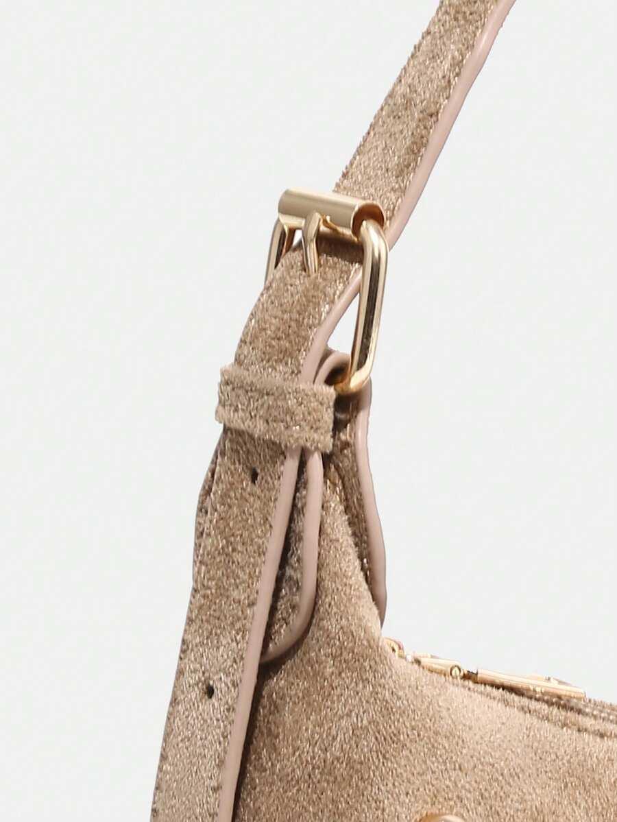 SHEIN BEŻOWA TOREBKA NA RAMIĘ S07__29X17CM