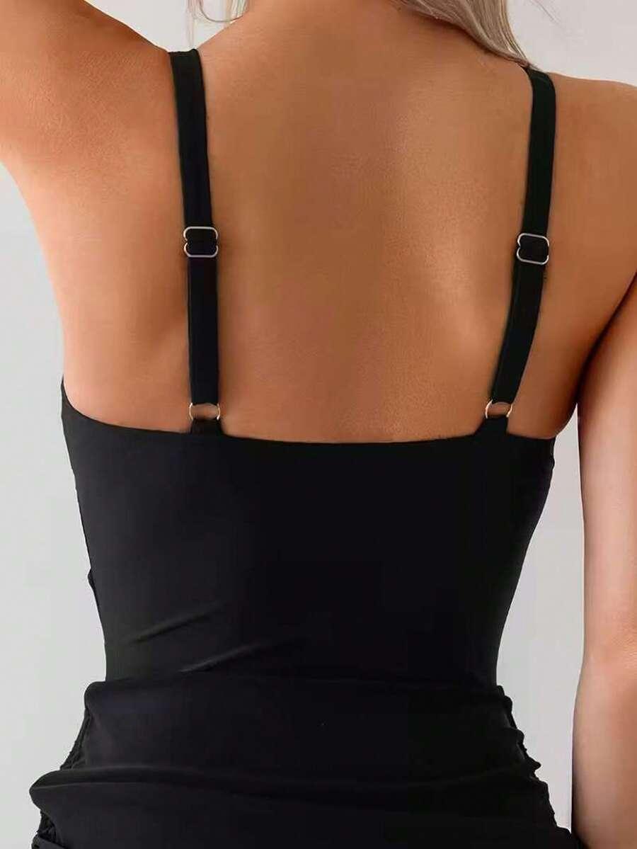 SHEIN CZARNY STRÓJ KĄPIELOWY S09__M