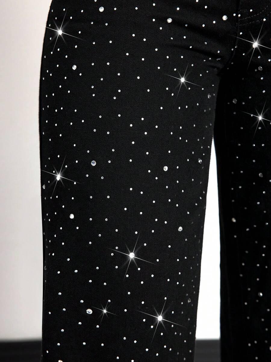 SHEIN CZARNE SPODNIE JEANS S06__S