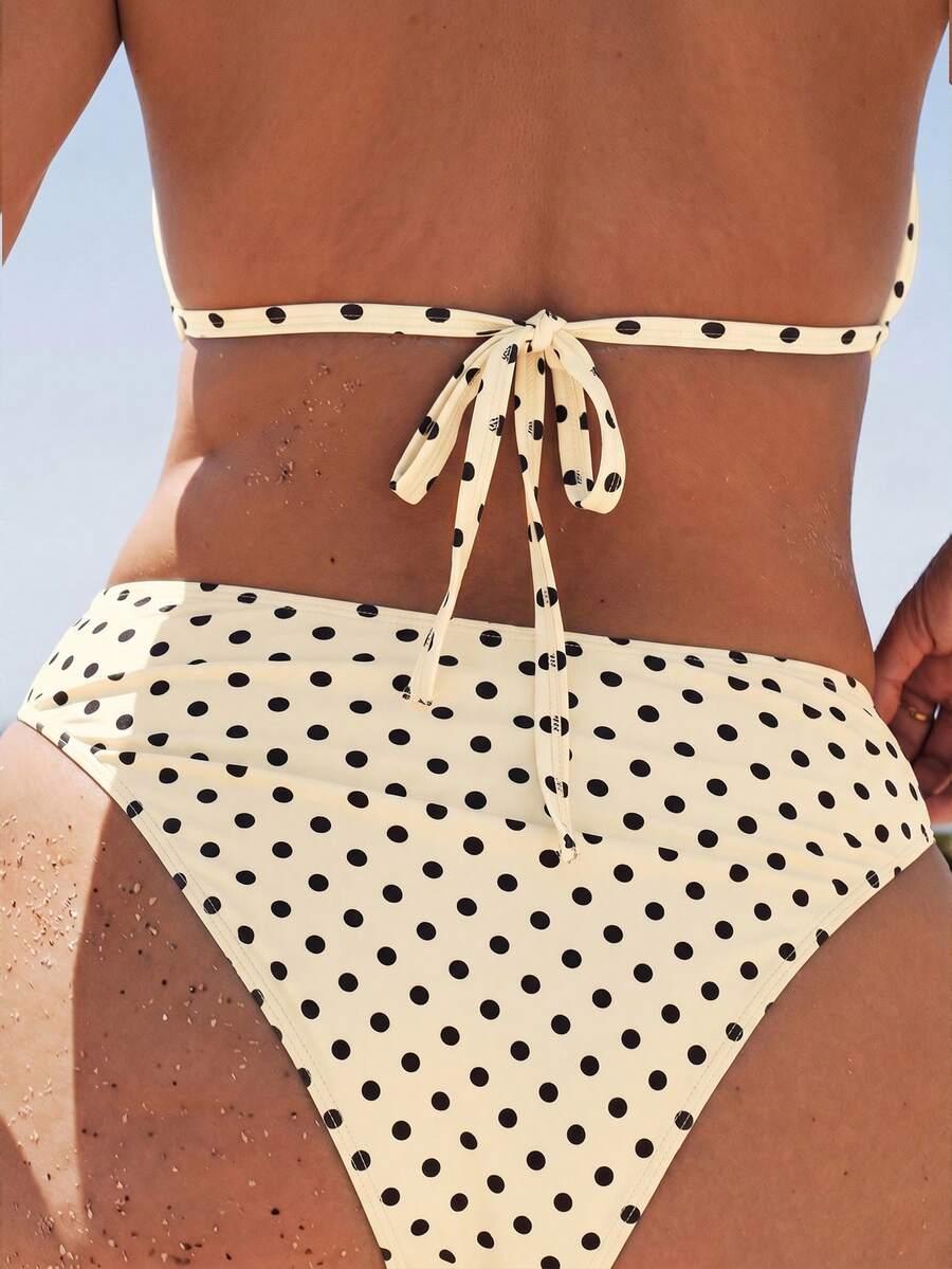 SHEIN DWUCZĘŚCIOWY STRÓJ KĄPIELOWY GROSZKI S09__48