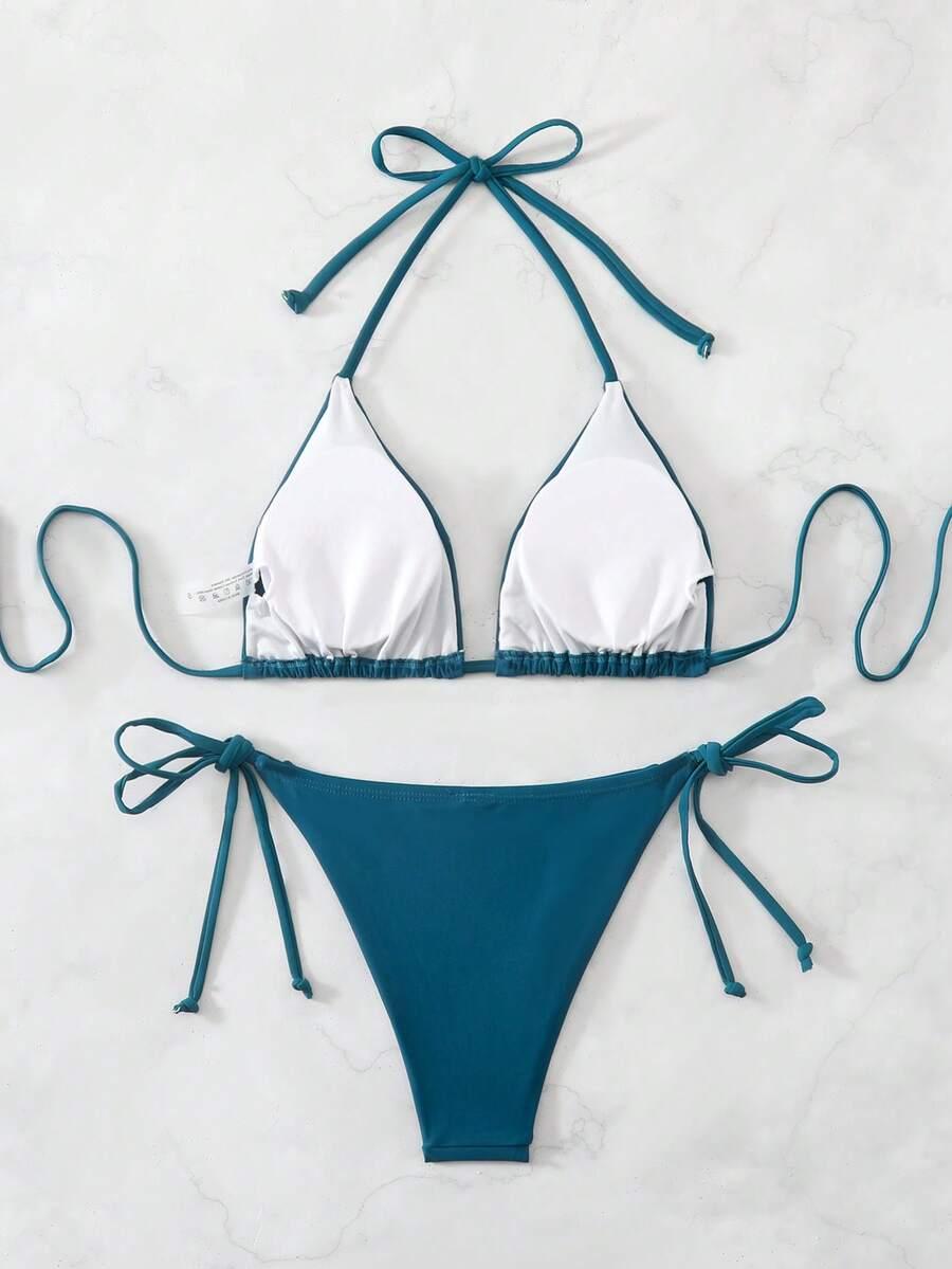 SWIM BASICS NIEBIESKI DWUCZĘŚCIOWY STRÓJ KĄPIELOWY S09__S