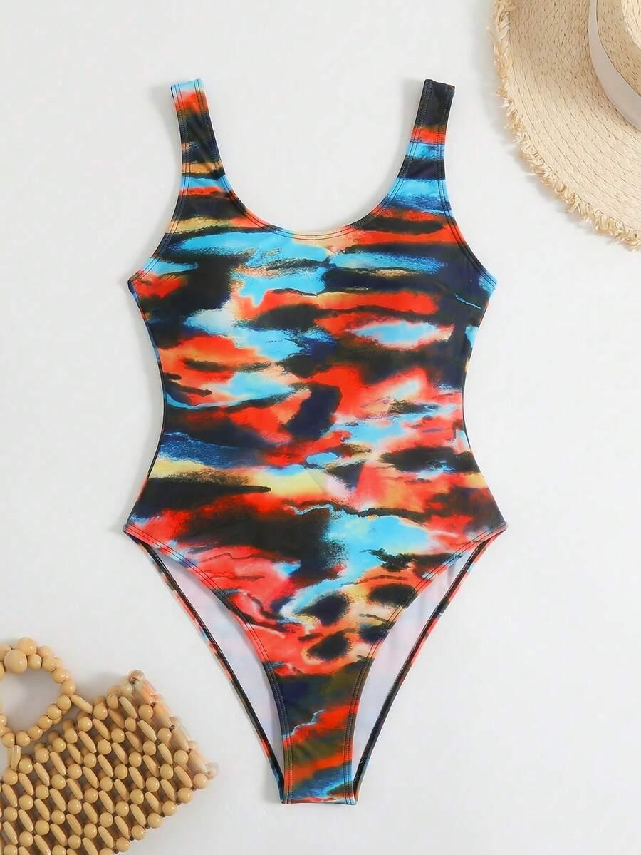 SHEIN JEDNOCZĘŚCIOWY STRÓJ KĄPIELOWY S09__M