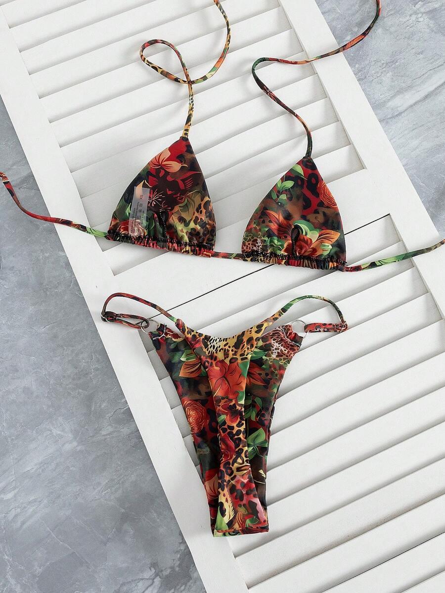 SHEIN DWUCZĘŚCIOWY STRÓJ KĄPIELOWY WZÓR S09__S