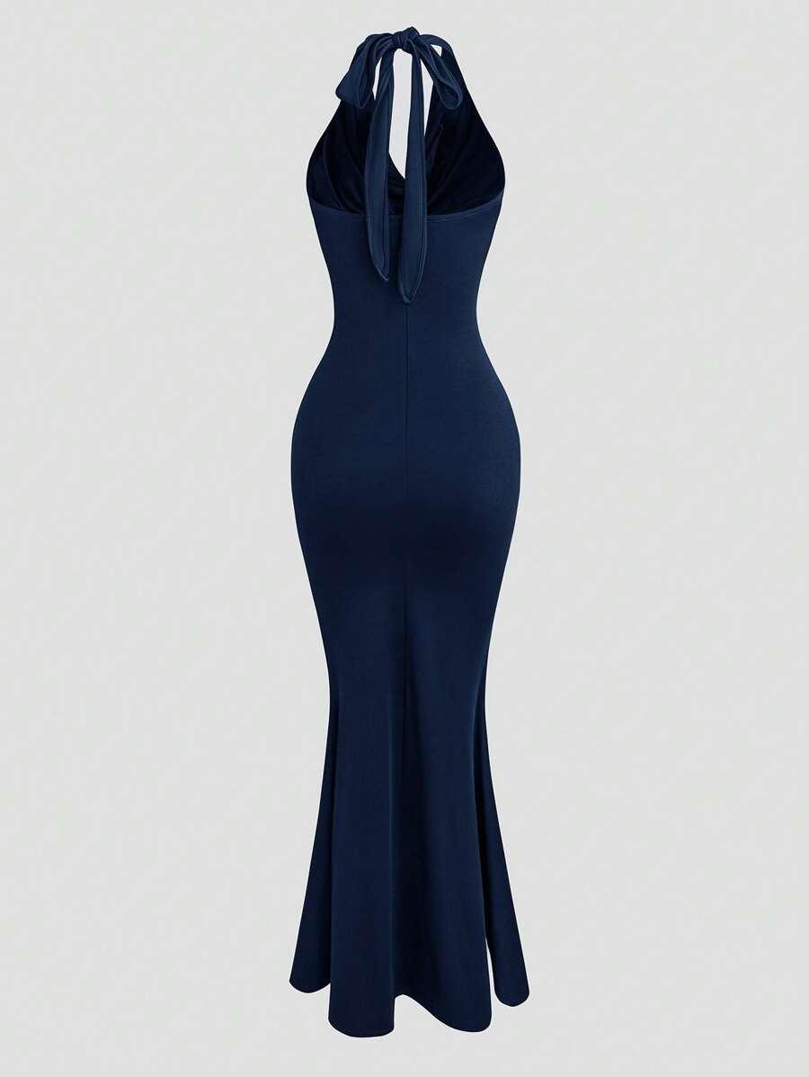 SWEETRA CURVE NIEBIESKA MAXI SUKIENKA S06__52