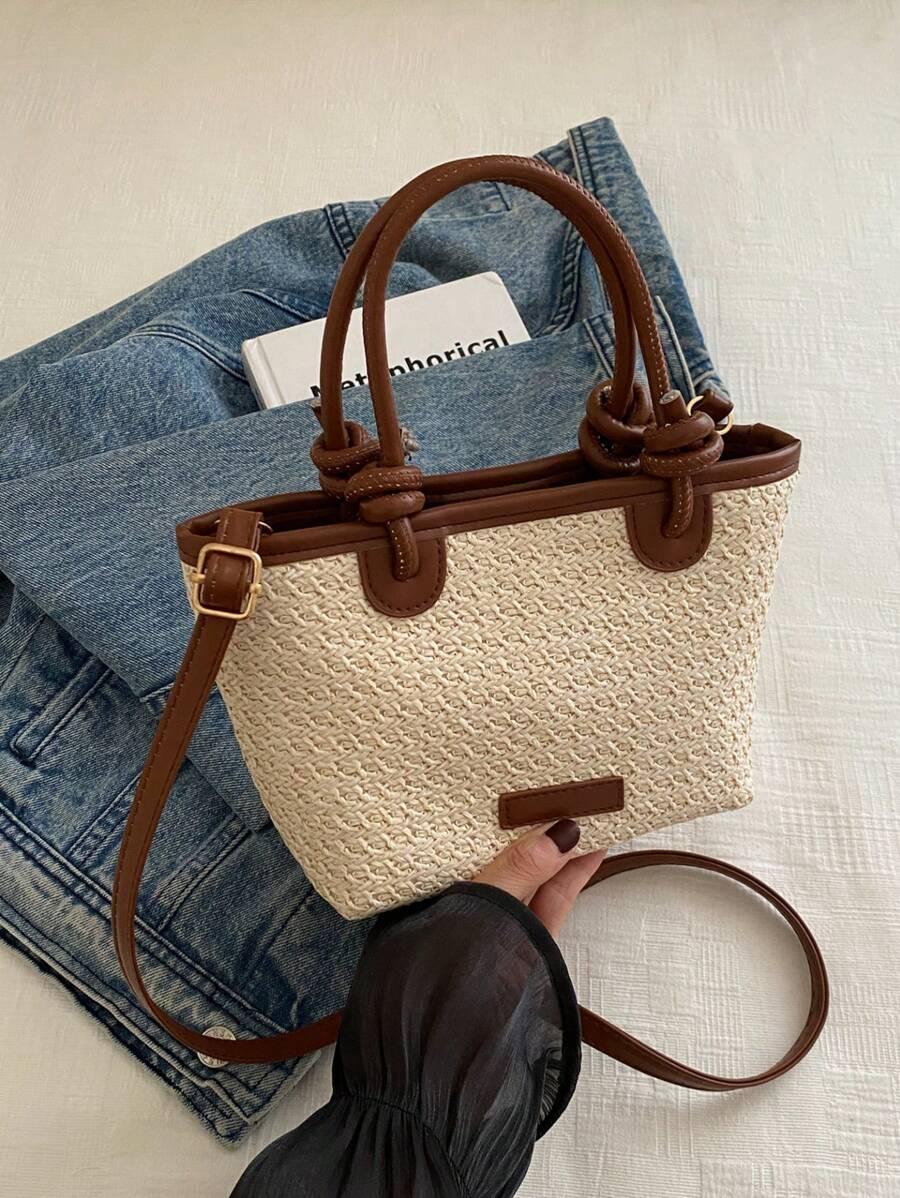 SHEIN BEŻOWA TOREBKA TEKSTURA S07__17,5X15