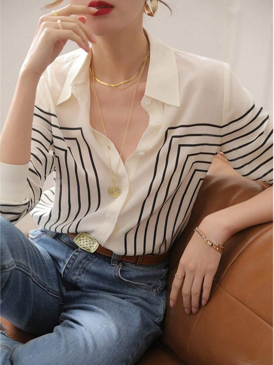 SHEIN BIAŁA KOSZULA WZÓR S09__M