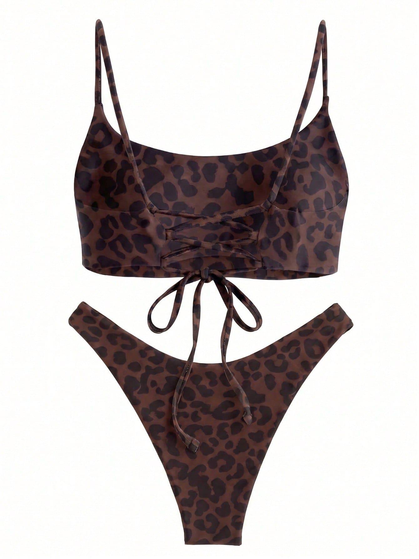 SHEIN GÓRA OD BIKINI ANIMAL PRINT S09__M