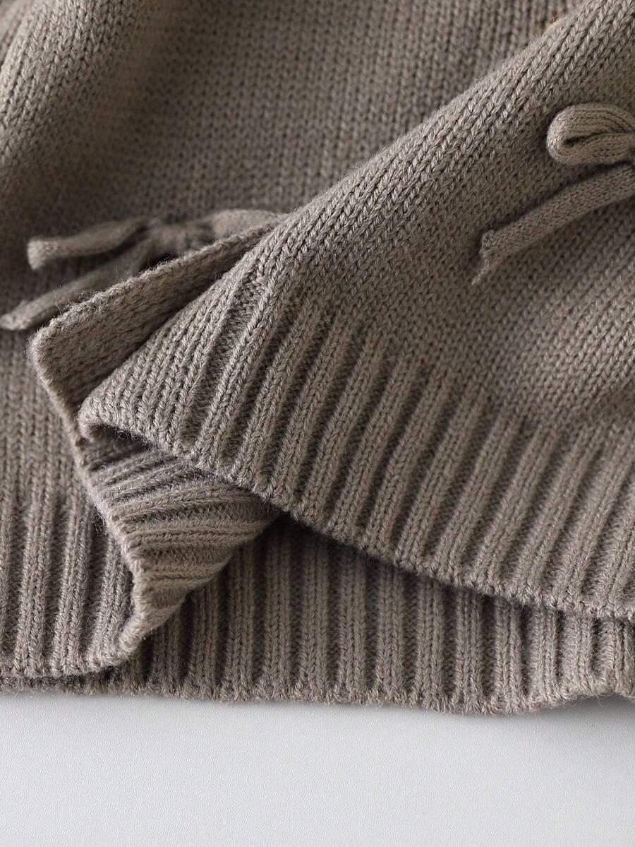 SHEIN SZARE SPODNIE SWETER KOMPLET S06__86-92