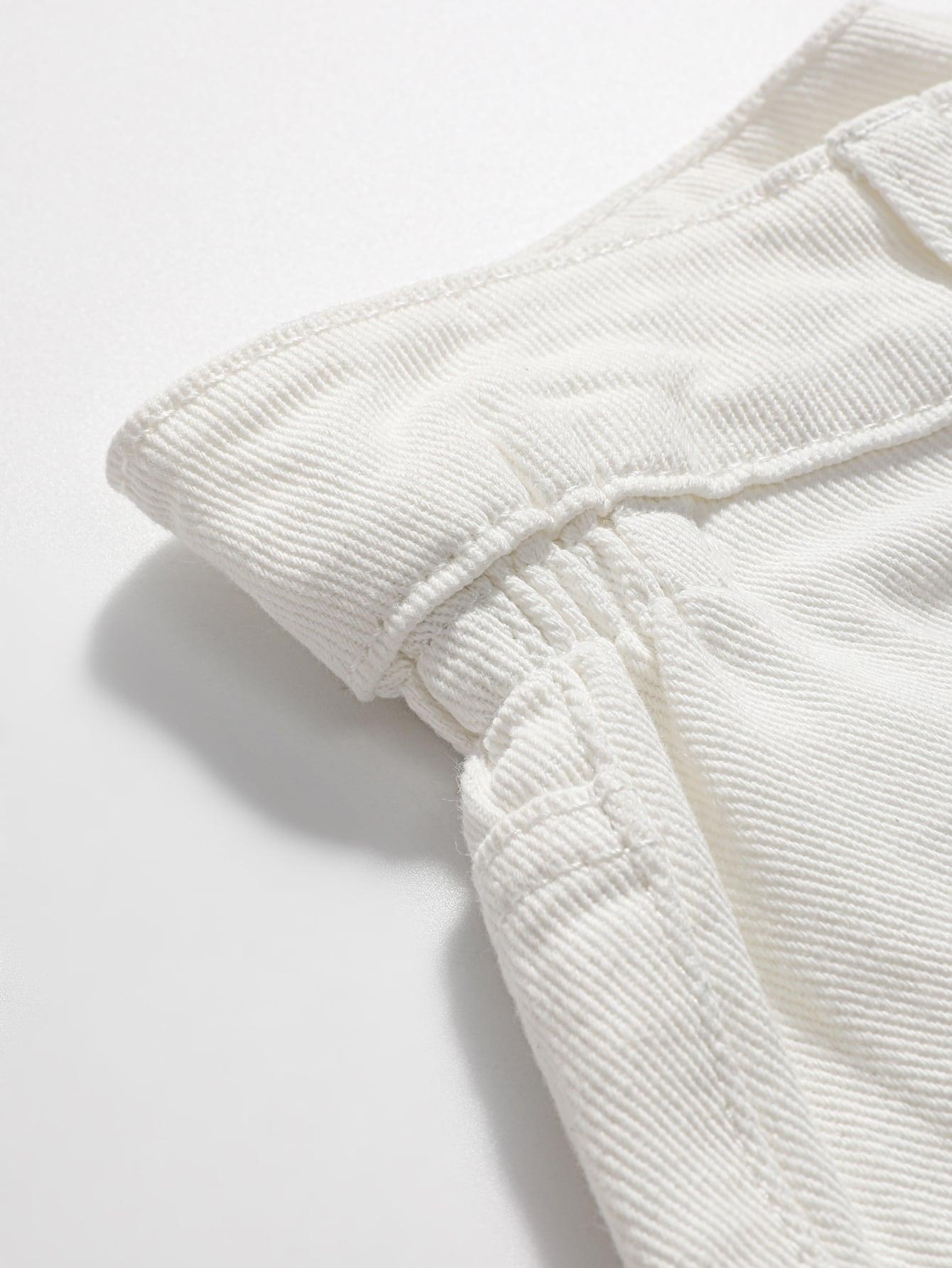 SHEIN BIAŁE SPODENKI JEANS S06__M