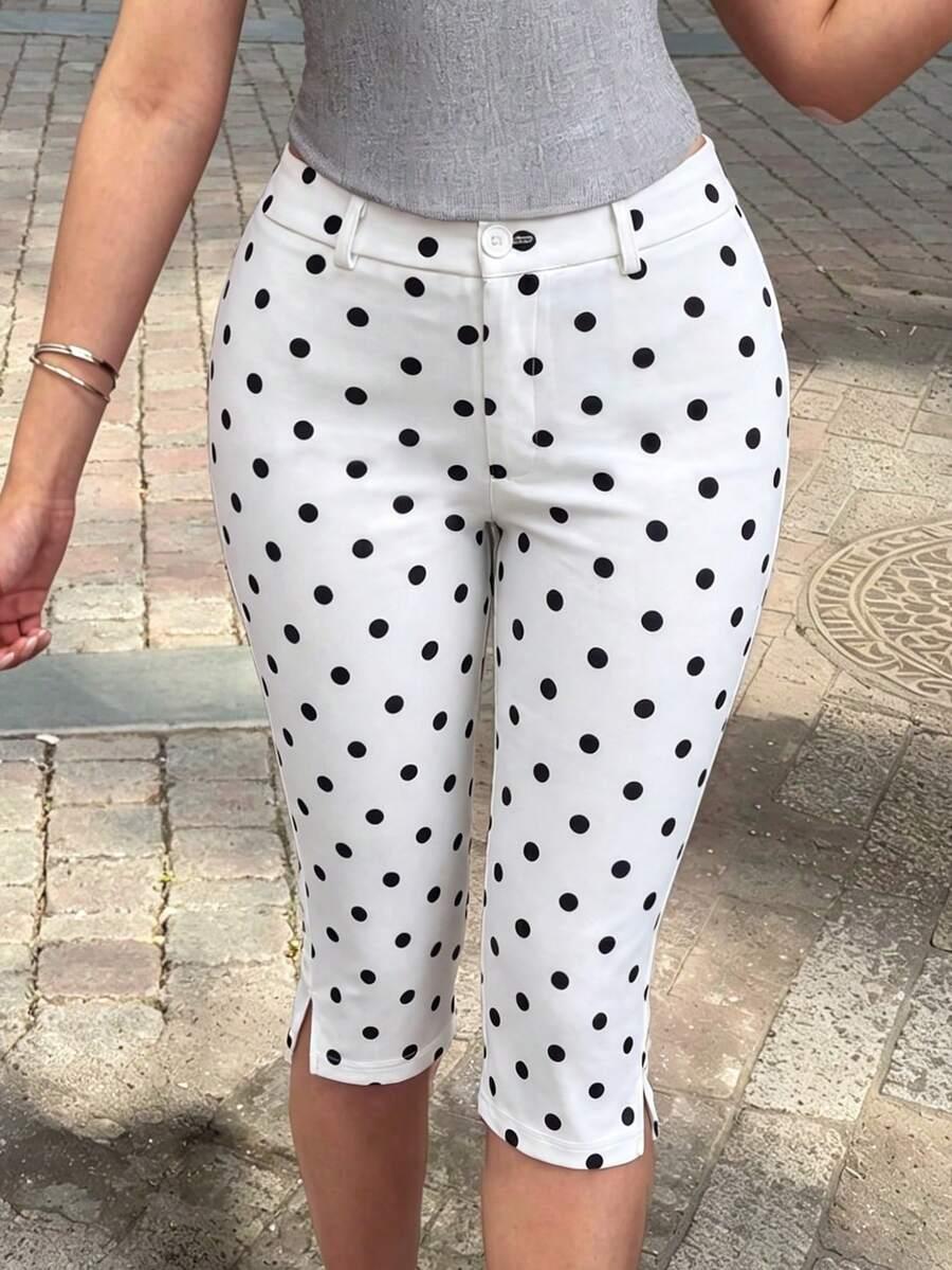 SHEIN SPODNIE W GROSZKI S06__S