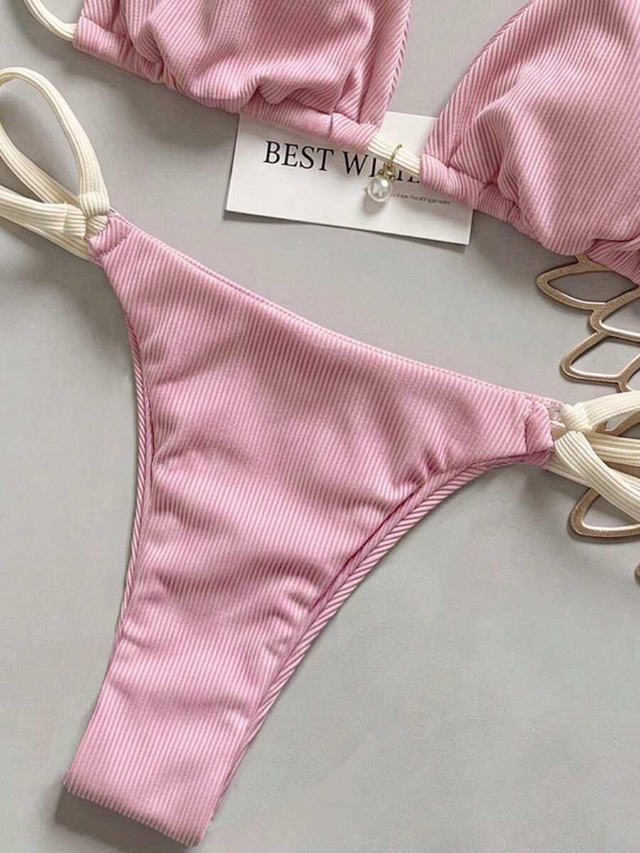 SWIM MOD RÓŻOWY DWUCZĘŚCIOWY STRÓJ KĄPIELOWY S09__M